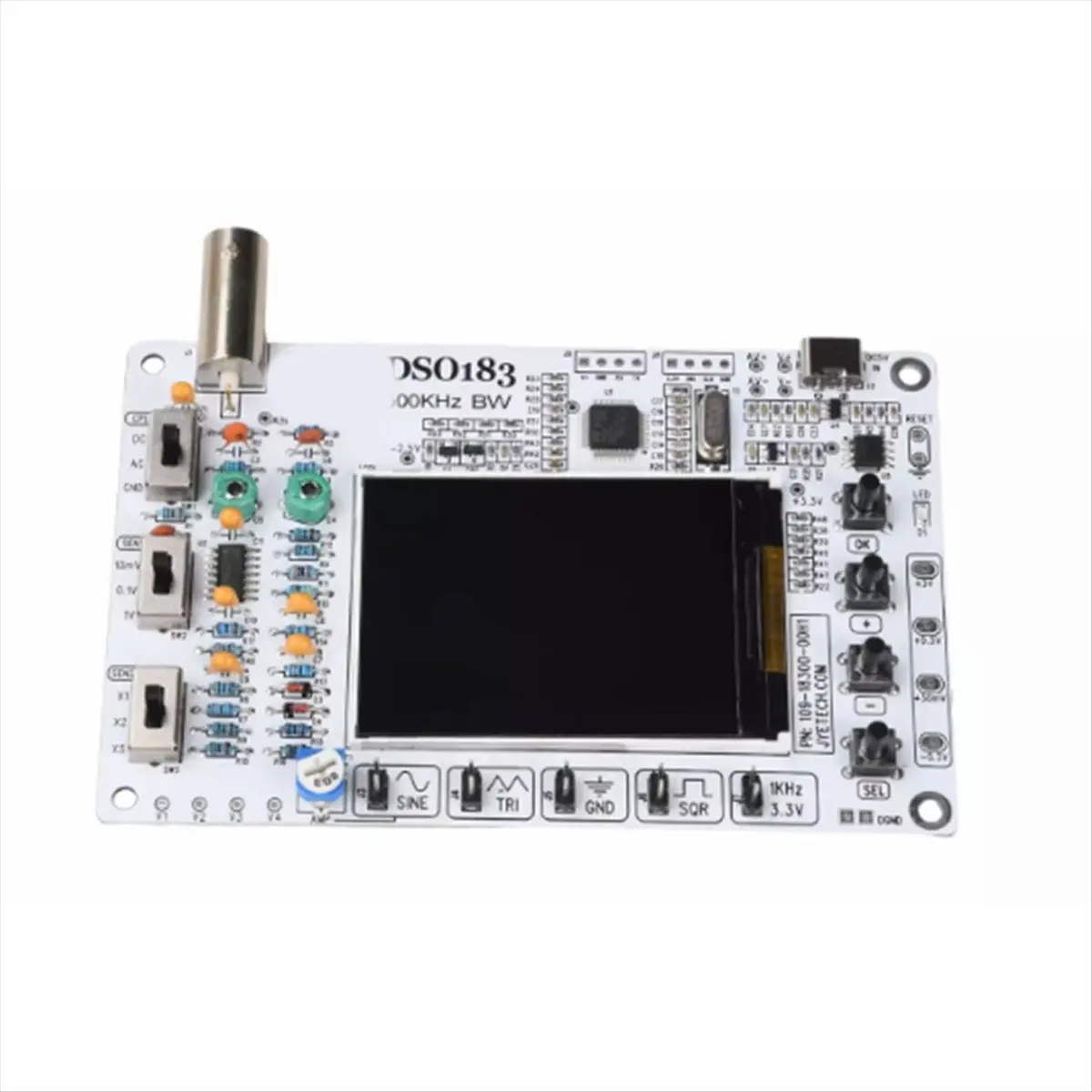 【~ New Y24A】DC 5V DSO183 Digital Oscilloscope DIY Loose Part Teaching Practical Training Electronic Production Kit 0-500KHz