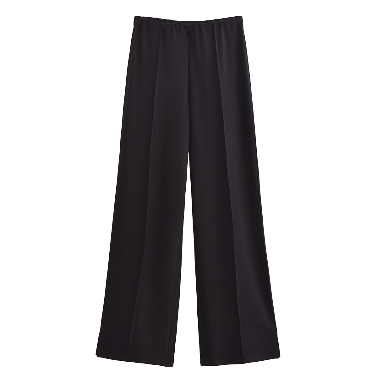 HH Women's 2-Piece Set Long Sleeve Top Wide Leg Pants Black 10