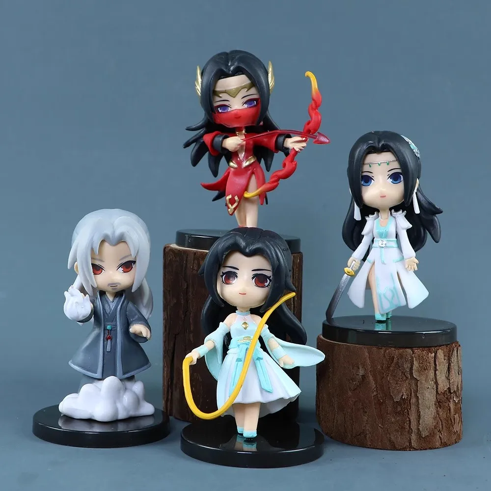 Chine populaire Anime combats Break sphère Mei Du Sha Yao Lao Xiao Yan Q Version poupée modèles à la mode Anime décorations cadeaux pour enfants