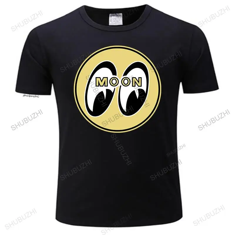 New Men's Mooneyes Moon Equipped Classic Logo T-Shirt Black Cotton TM066B Fashion Classic Unique gift unisex summer tee-shirt