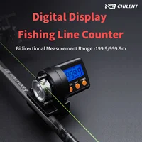 Contador de sedal de pesca con pantalla Digital de 999,9 M para niños, contador de sedal de pesca nocturna ABS, accesorios de pesca (baterías no incluidas)