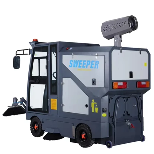Customized New Metal Ride-On Self-Propelled Floor Sweeper With Fog Cannon And 500L Tank For Construction & Hotel Industries Clea