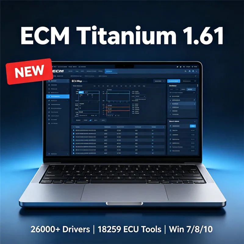 Image of ECM Titanium 1.61 mit über 26000 Treibern 18259 ECU-Tool Kompatibel mit Windows 7/8/10 - Link oder CD/USB senden