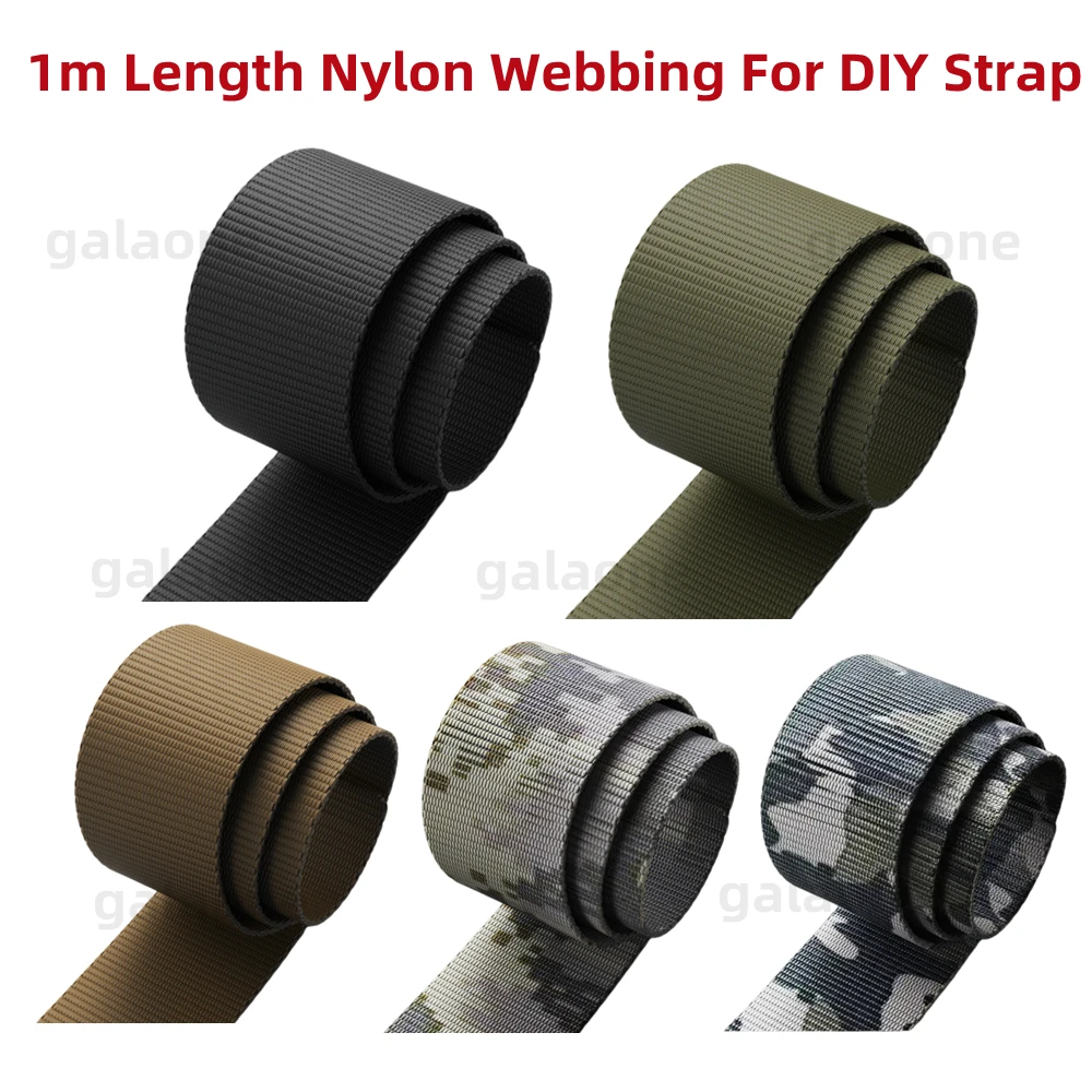 Garmin 22 26mm DIY 1m Quick Fit Nylon Webbing For Watchband Belt Sewing Material Ribbon Band Strap Accesorries