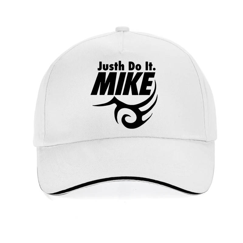 fashion Mike Tyson Tattoo Lisp Justh Do It Funny Baseball Cap Summer Unisex Hip hop hat Outdoor Breathable visor men hats