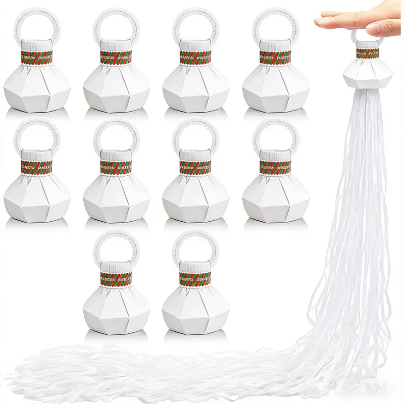 10Pcs White Streame…