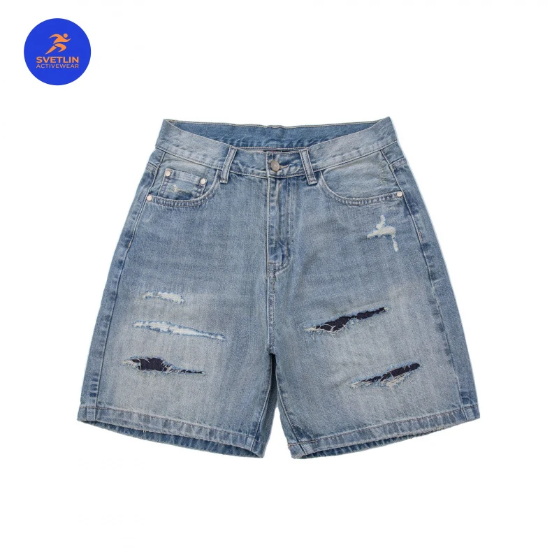 SVETLIN EU EU Size Luxury Quality Vintage Washed Workwear Jeans Loose Casual Outdoor Shorts