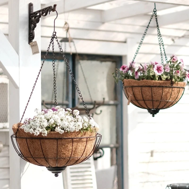 

Подвесное кашпо для садоводства на балконе, креативное подвесное кашпо в форме кокосовой пальмы, декоративное украшение.