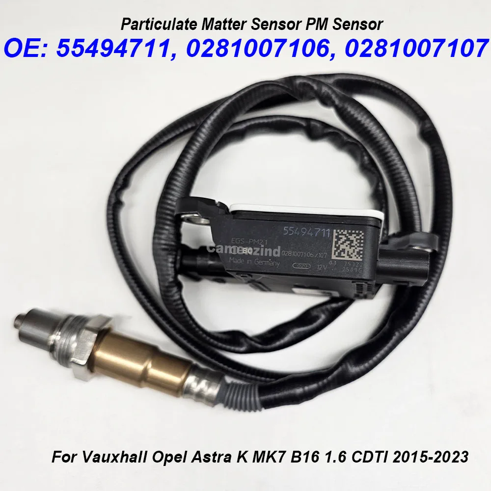 

Датчик твердых частиц, датчик PM 55494711 0281007106 0281007107 для Vauxhall Opel Astra K MK7 B16 1,6 CDTI 2015-2023