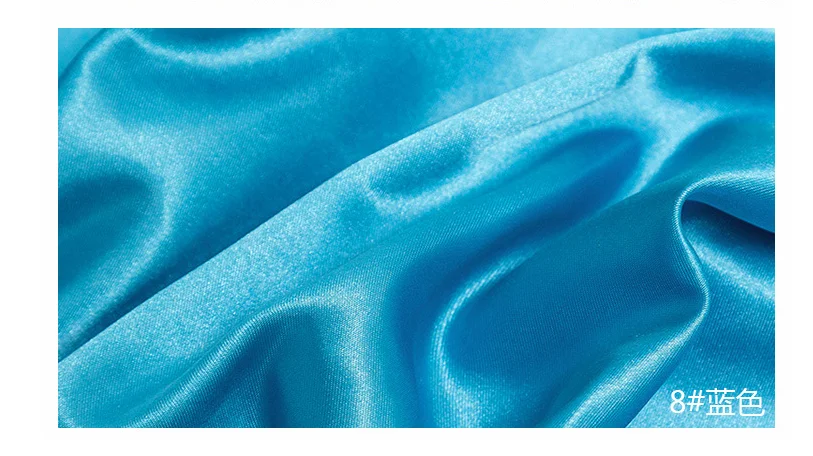 Wall satin imitates acetic acid elastic silk, simulated silk fabric, thickened pajamas, home clothes, dresses, colored polyester