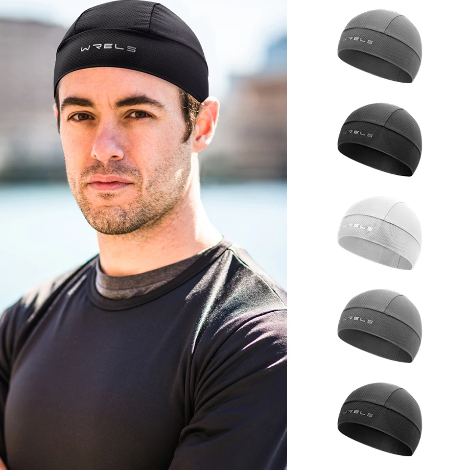 

Мотоциклетная велосипедная кепка: быстросохнущая, дышащая, влагоотводящая, спортивная, для защиты от холода, для бега, впитывающая влагу, дышащая шапка под шлем, тонкая