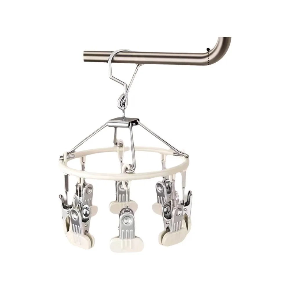 

8/18/24 Clips Sock Clip Drying Rack Rust-Resistant Large-Mouth Clips Underwear Socks Holder Stable Space Saving Clothes Hanger