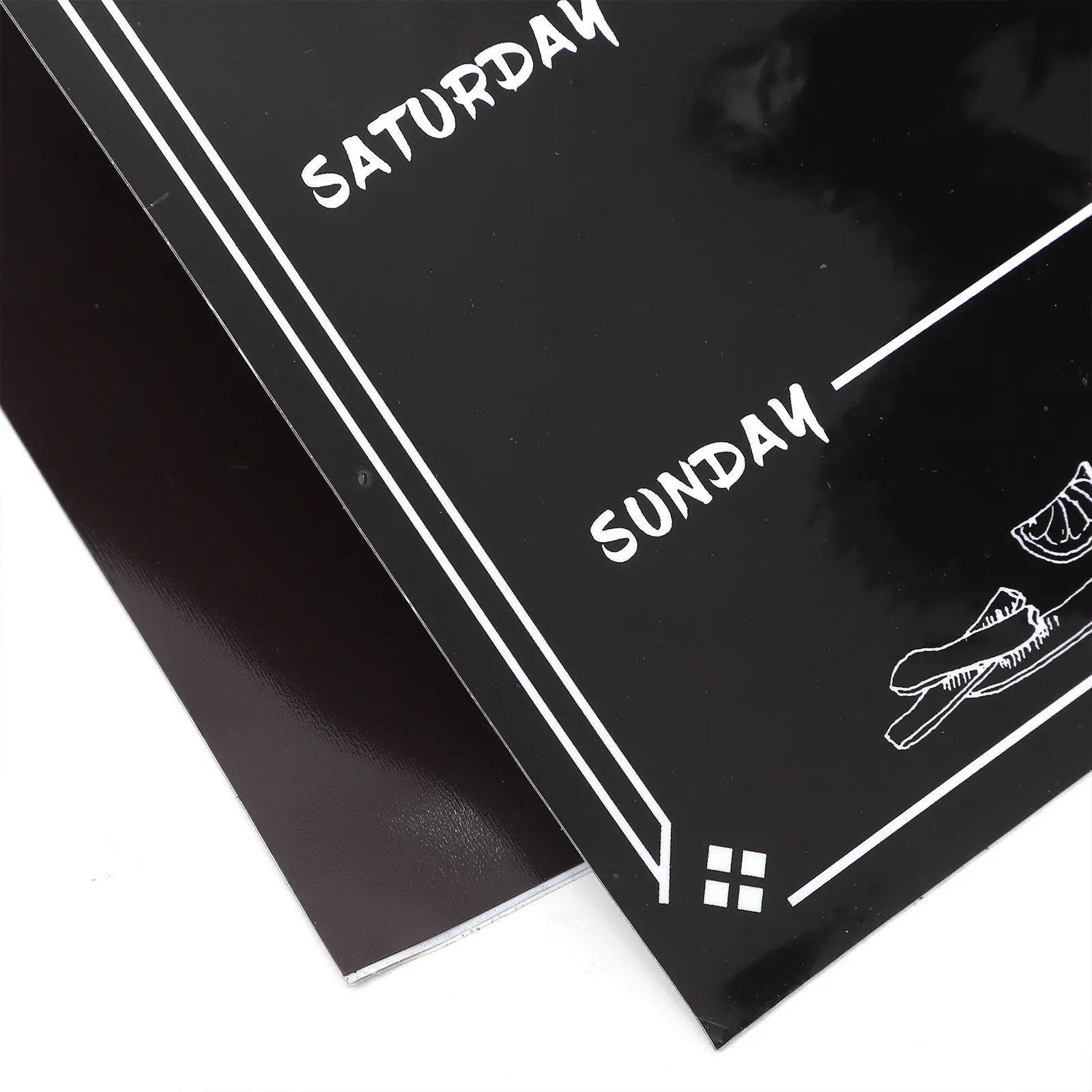 Magnetic Dry Erase Board Kitchen Fridge Blackboard Menu Board Smooth Surface Reusable Household Schedule Organizer