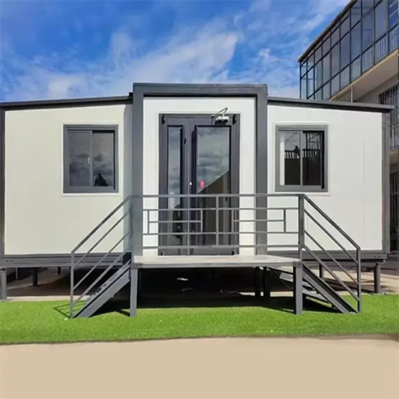 China Wholesale 10ft  20ft 40 Ft 3 Units Black Mobile Prefab Portable Home Expandable Container House with Rooms