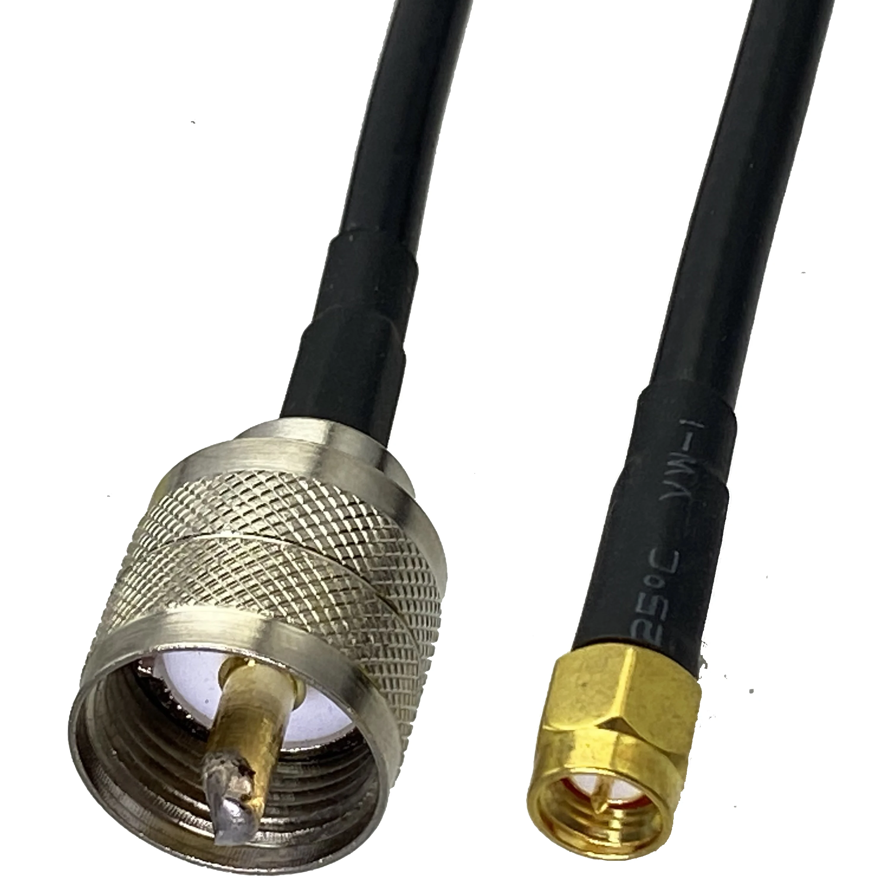 1pcs RG58 Cable UHF PL259 Male Plug to SMA Male Plug Connector RF Coaxial Pigtail Jumper Adapter Straight New 6inch~20M