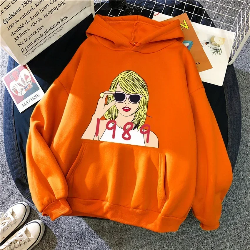 Taylor The Eras Tour Print Oversized Pullover Hoodies Women Men Streetwear Unisex Sweatshirt Midnight Album Swift Womens Hoodie