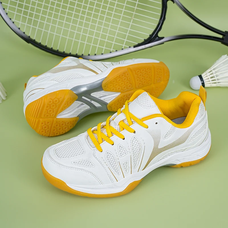 

Luxury Brand Badminton Shoes for Men Big Size Female Athletic Ping Pong Sneakers Comfortable Women Tennis Volleyball Shoes 699