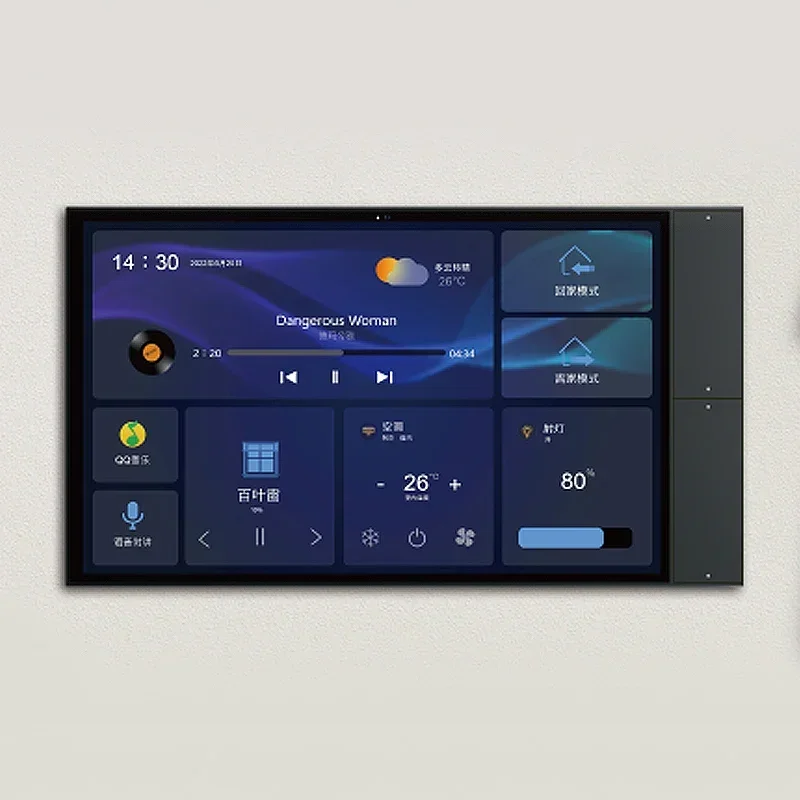 Wifi Anti-Fingerprint Four Wheat Voice Smart Home 10 Inch Multifunction Touch Screen Control Panel