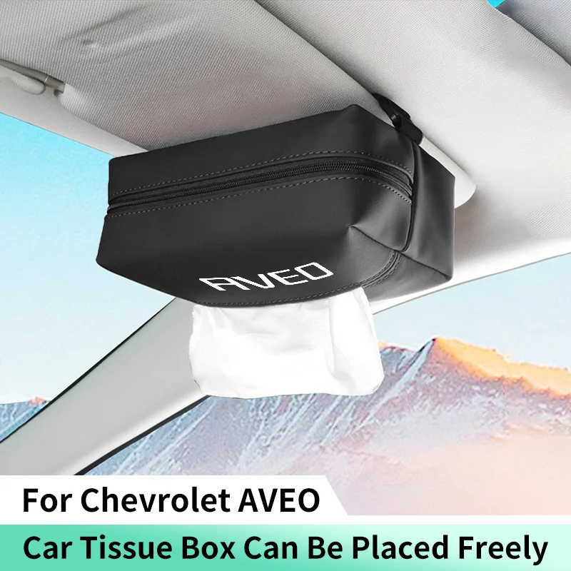 Car Sunshade Plate Tissue Storage Box for Chevrolet Aveo T200 T250 T300 Seat Backrest Center Console Armrest Hanging Tissue Bag