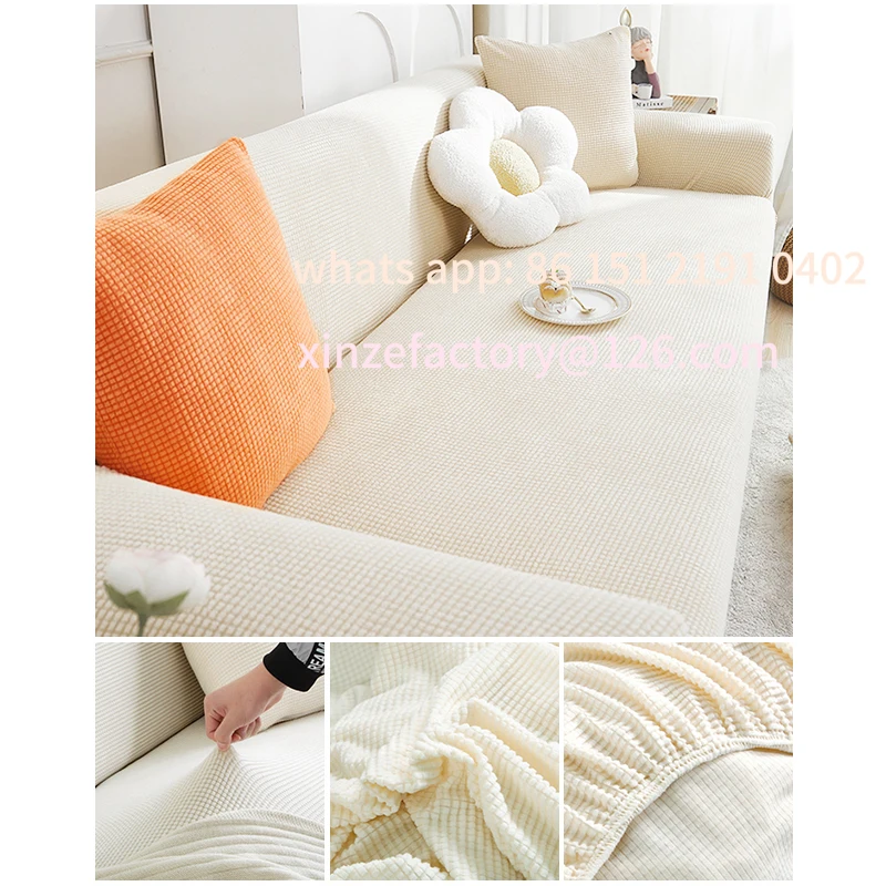 

Customizable Slipcover Corner Case for Living RoomElastic Jacquard Fabric Sofa Cover Stretch Couch Cover Sectional L Shape Sofa