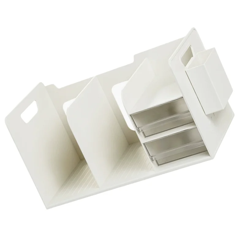 

Practical-Bookstand Storage Rack With Drawers For Student Bookshelf Blocking Storage Box Book Stopper Desk Organizer Bookends