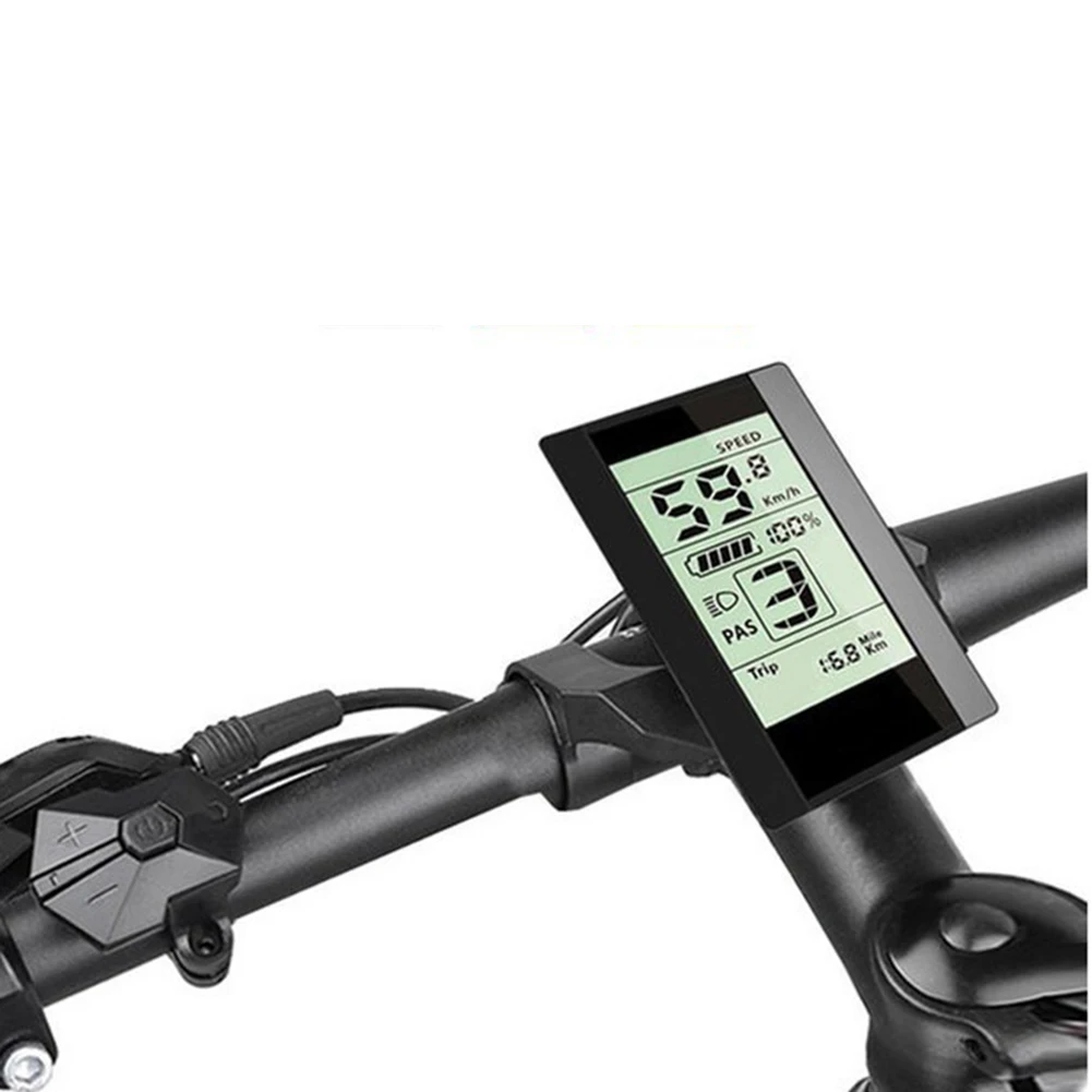 800S LCD Display with Adjustable Backlight for Bafang Electric Bike Motors Supports 24V 36V 48V 60V Battery Voltages