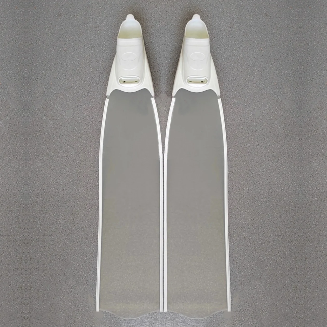 Factory Long Transparent Fiberglass Freediving Fins Glass Fibre Scuba and Snorkeling Swimming  Free Diving Flipper Fins