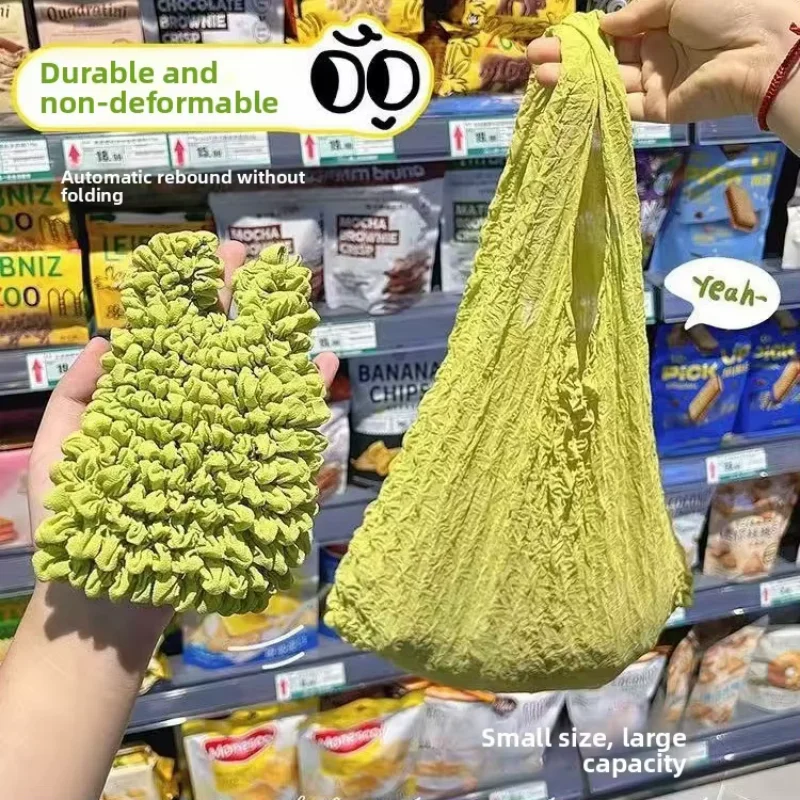 Magic Stretchable Bag, a multi-functional large-capacity elastic shopping bag with Japanese and Korean pleated bubbles