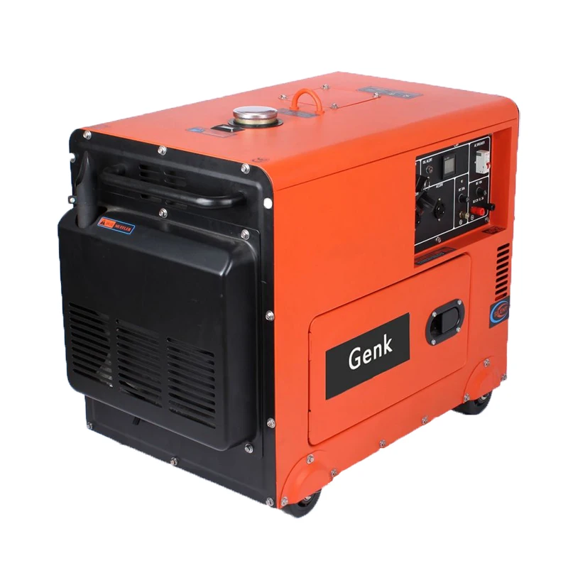 Electric start wheel generator new engine AC DC output 5.5 kw 6.0kva 5500W single phase 220V 110V