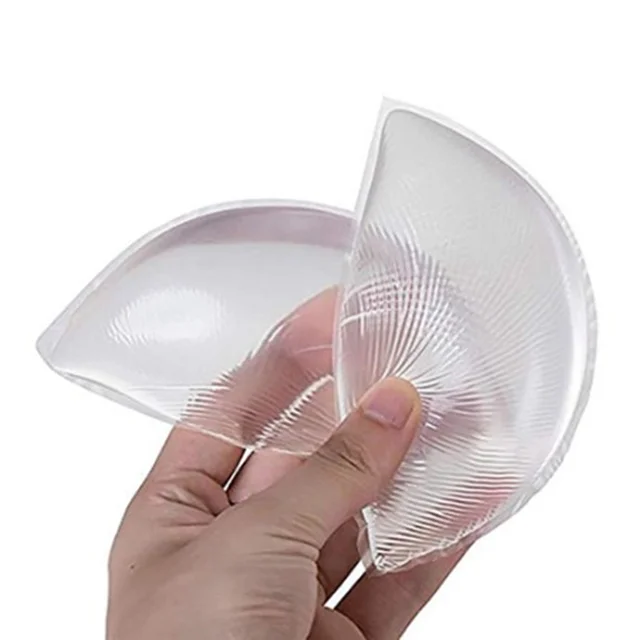 Dropship 1 para Push Up silikonowy trójkątny strój kąpielowy bikini wkładki do biustonosza wkładki do biustonosza wkładki pasty niewidoczna bielizna powiększająca piersi
