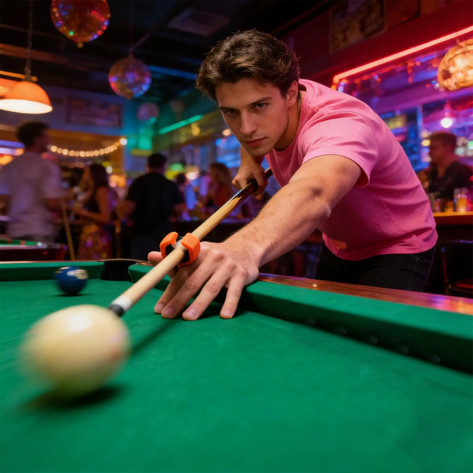 

Billiard Cue Hand Rest Stabilizer Ergonomic Assistant Tool Pool Bridge Stick Glove for Large Small Tip Club Home Sports Training