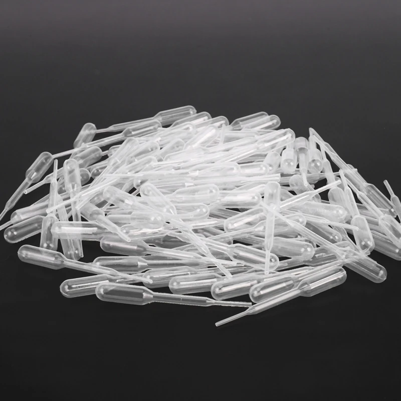 100PCS Graduated Pipettes Dropper Polyethylene (0.2ml)