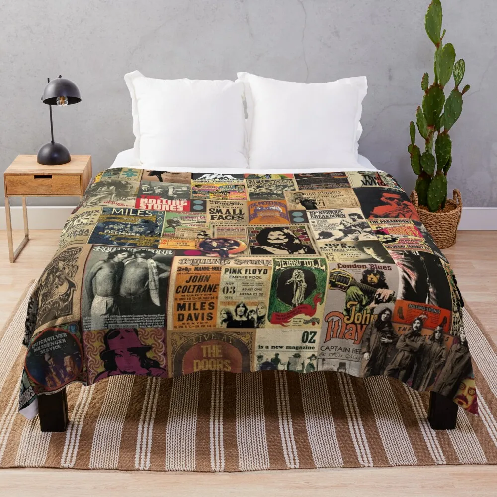 

Rock n' roll stories Throw Blanket Tourist Blanket For Sofa