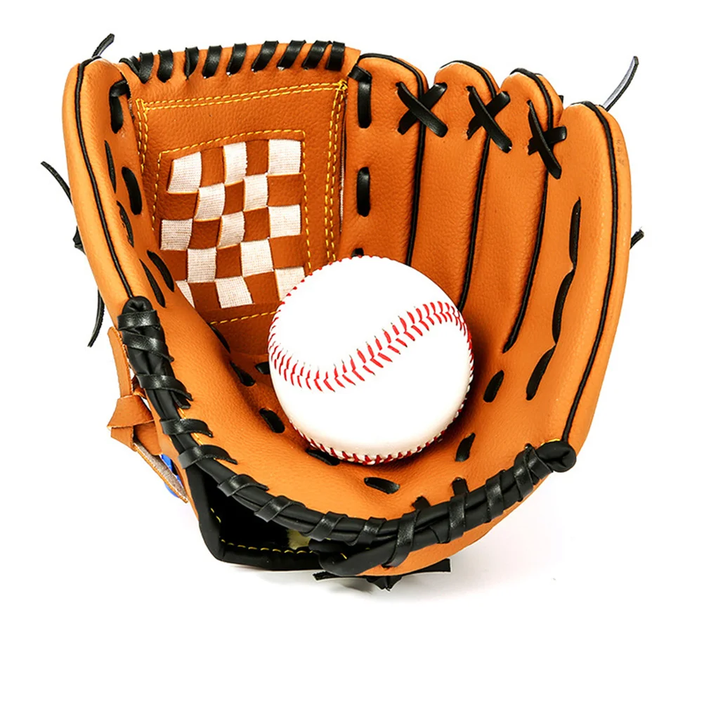 

1Pcs 12.5 Inch Softball Baseball Glove Infield Pitcher Style Thickened PU PVC Glove for Long Term Grasp Training Beginner