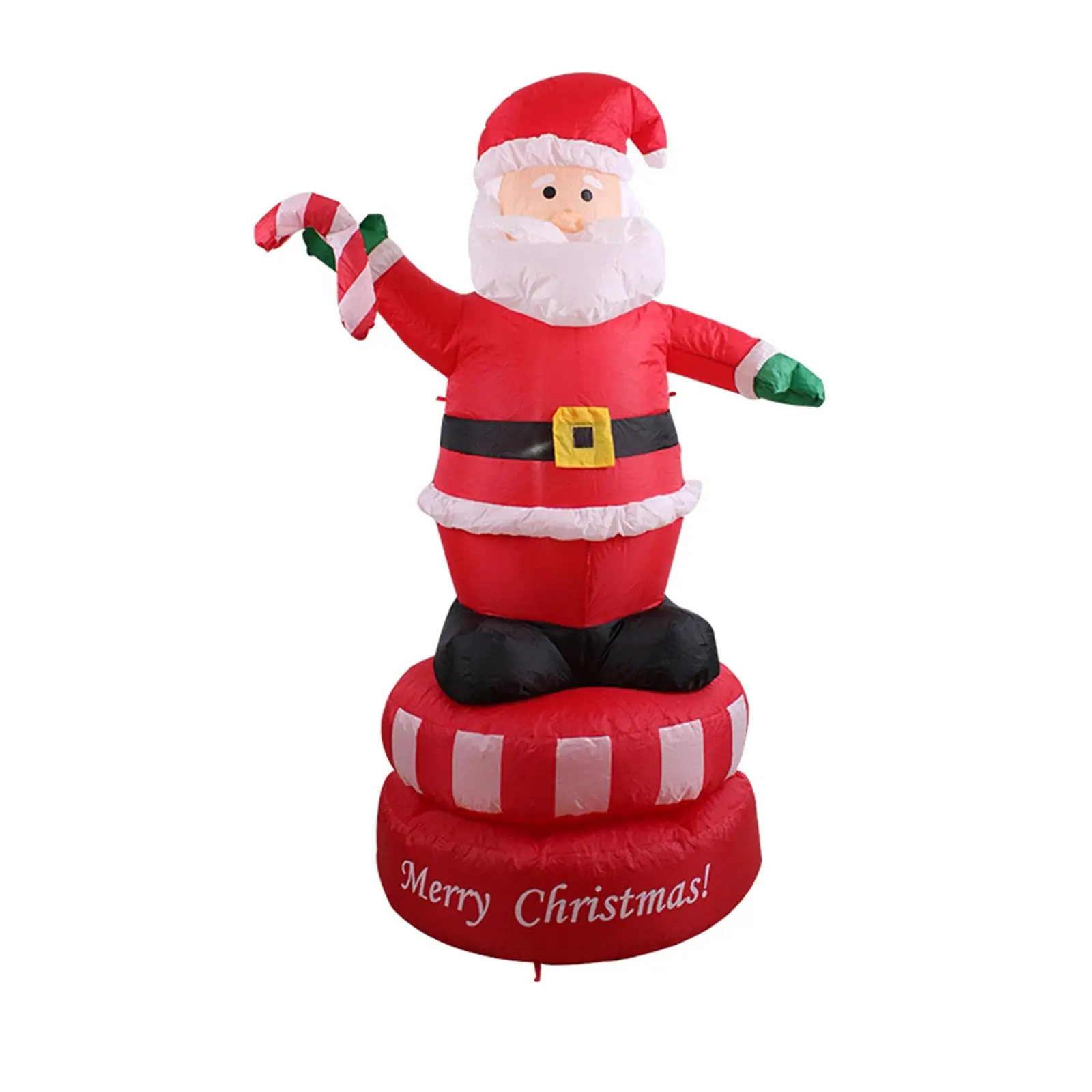 Christmas Inflatable Santa Claus Rotating Santa Claus Inflatables Outdoor Novelty 1.8M for Yard Garden Backyard EU Adapter