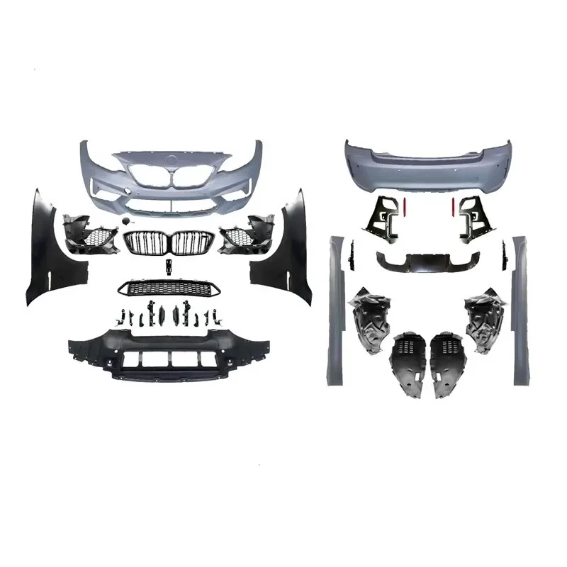 

BR Modification Club Car Bumper For 2 Series F22 Bodykit Modified Upgraded M2 Competition Wide-body Body Kit Front Rear Bumpe