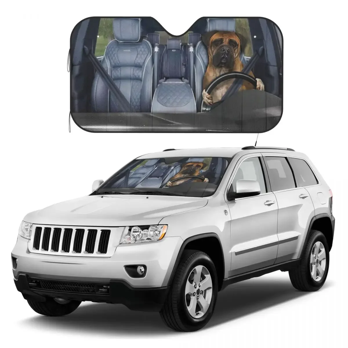 Dog Driver Auto Car Windshield Sunshade Aluminum foil anti ultraviolet sun visor for automobile windshield