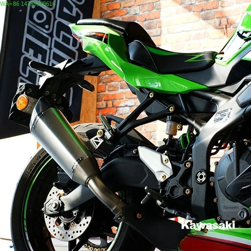 Full-Size Custom Motorcycle ExhaustRS Is Suitable For Kawasaki ZX-4R Special Modification Of Full-section Side Exhaust Pipe, Non