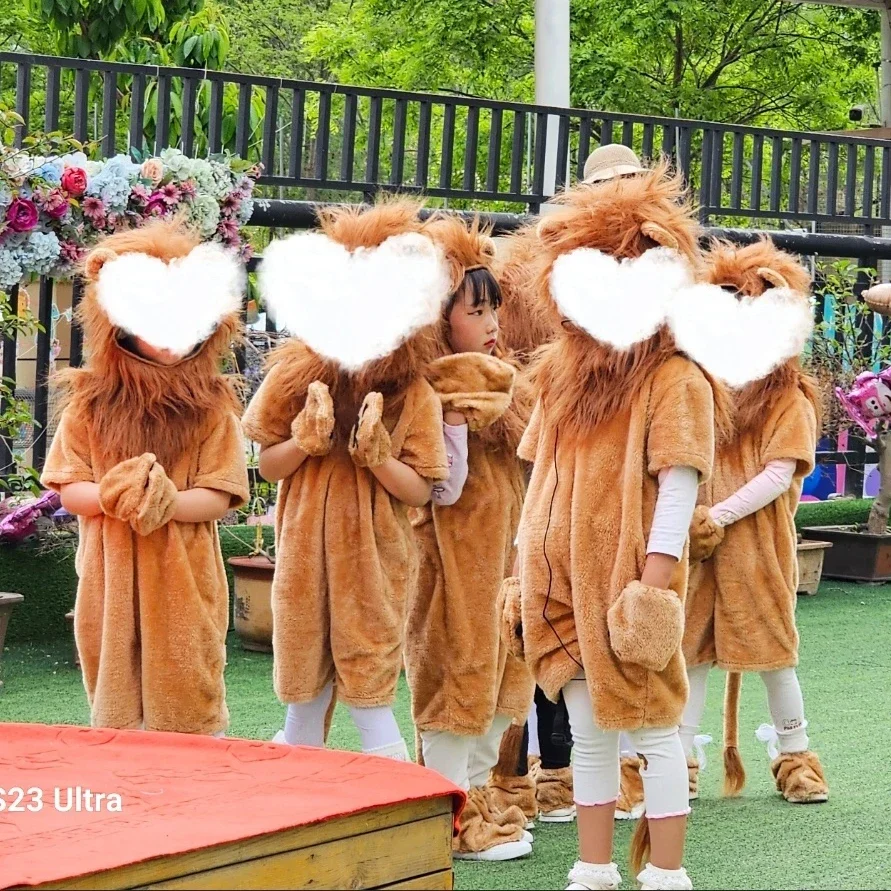 Adult Kids Lion King Costume Animal Halloween Carnival Party Furry Cosplay Costume Baby Child Fancy Movie Role Play Jumpsuit