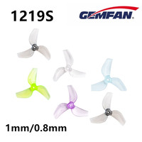 1219S Gemfan Props 3 Blade for tinywhoop aircraft Min PC Propeller 1mm/0.8mm Hole 1.2in RC Multirotor DIY Parts 8Pair/16PCS