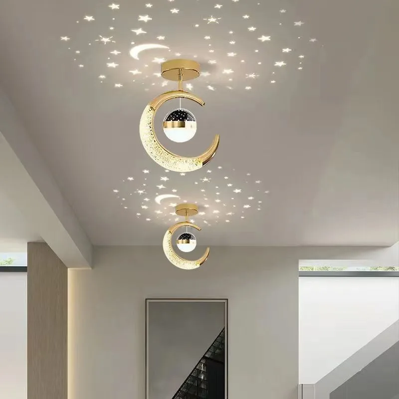 Voice Aisle Light New Internet Celebrity Entrance Foyer Personality Creative Projection Starry Sky Top Balcony Corridor Aisle