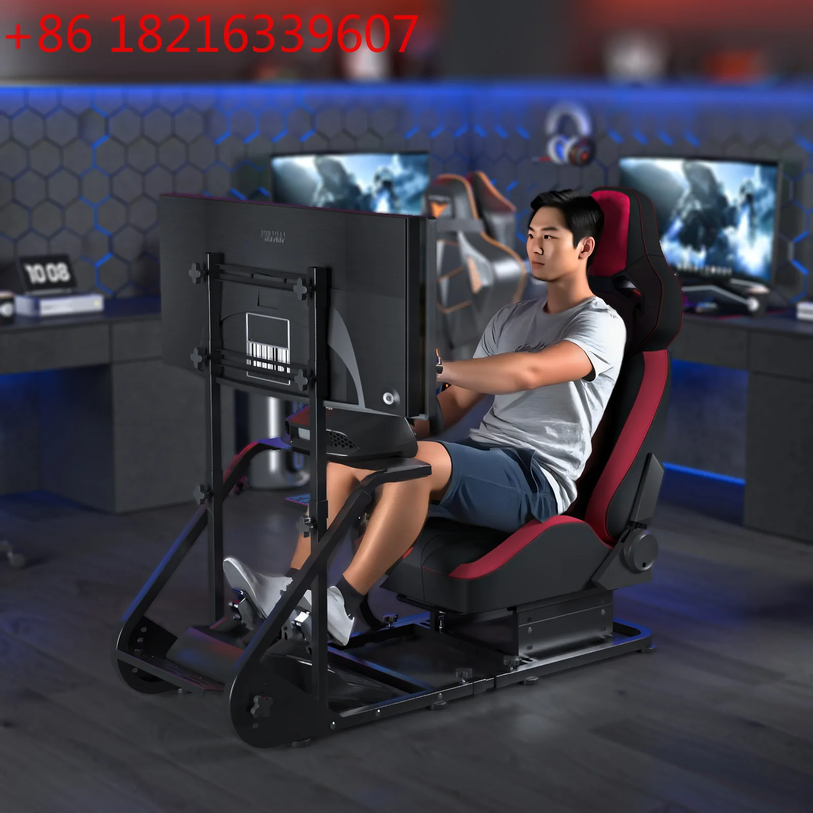 

Интегрированная специальная модификация сиденья с направляющими для симулятора автоспорта.