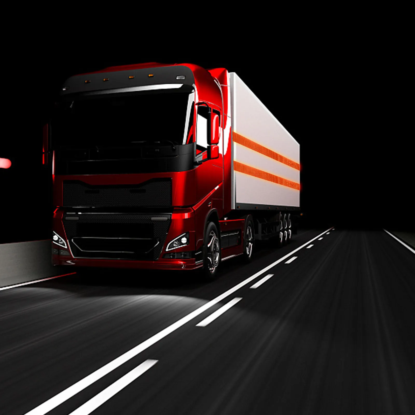 

1 Roll Reflective Tape Outdoor Safety Warning Decal Orange PVC Material Excellent Night Visibility for Trailers Bikes Steps