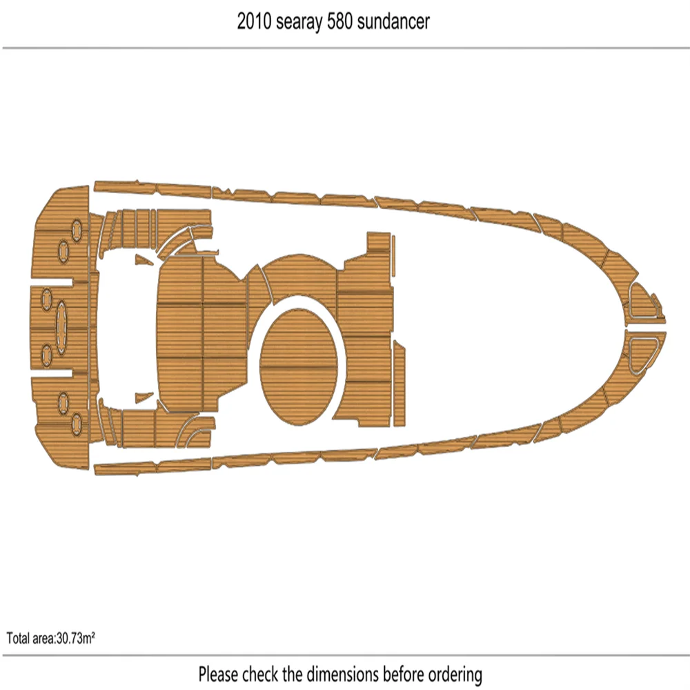 2007-2010 searay 580 sundancer swim platform & cockpit 6mm EVA Foam floor SeaDek MarineMat Gatorstep Style Self Adhesive