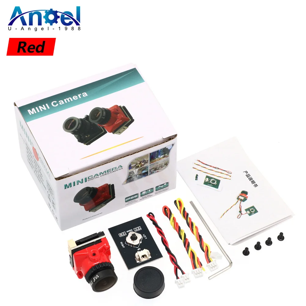 

New FPV Camera 1800TVL 5MP 2.1mm 1/8 inch Starlight Sensor NTSC/PAL Switchable 4:3 16:9 Mini Camera with OSD Internal Adjustable