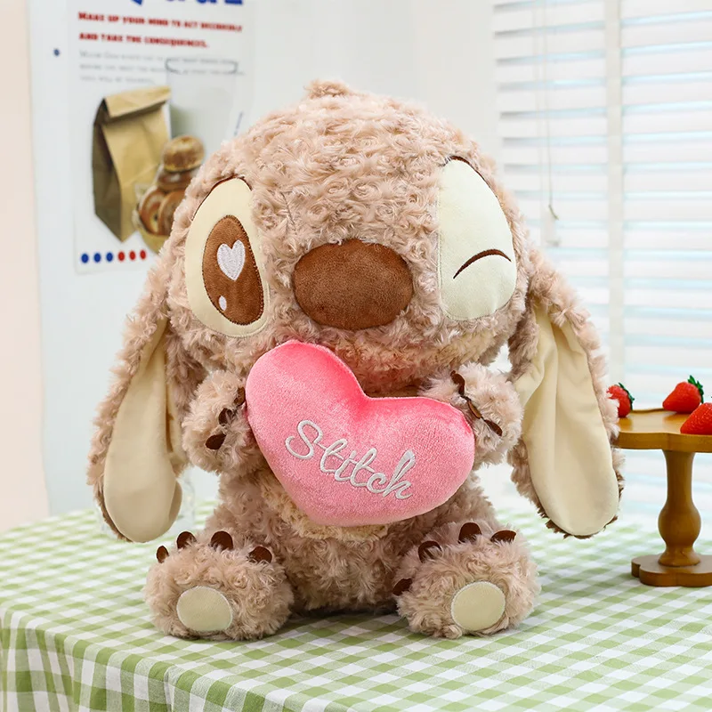 

30/80CM Disney Lilo and Stitch Plush Doll Cartoon Toy Anime Stuffed Kawaii Chocolate Stich Soft Plushie Kids Birthday Xmas Gifts