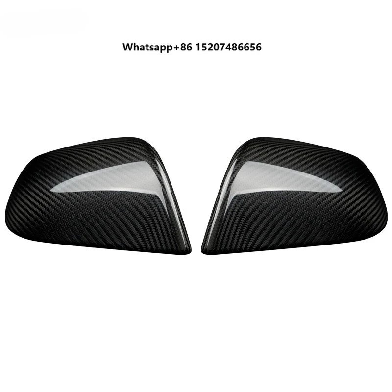 Dry Carbon Fiber for  Model 3 rearview mirror car reversing mirror cover shell carbon fiber modified car exterior kits