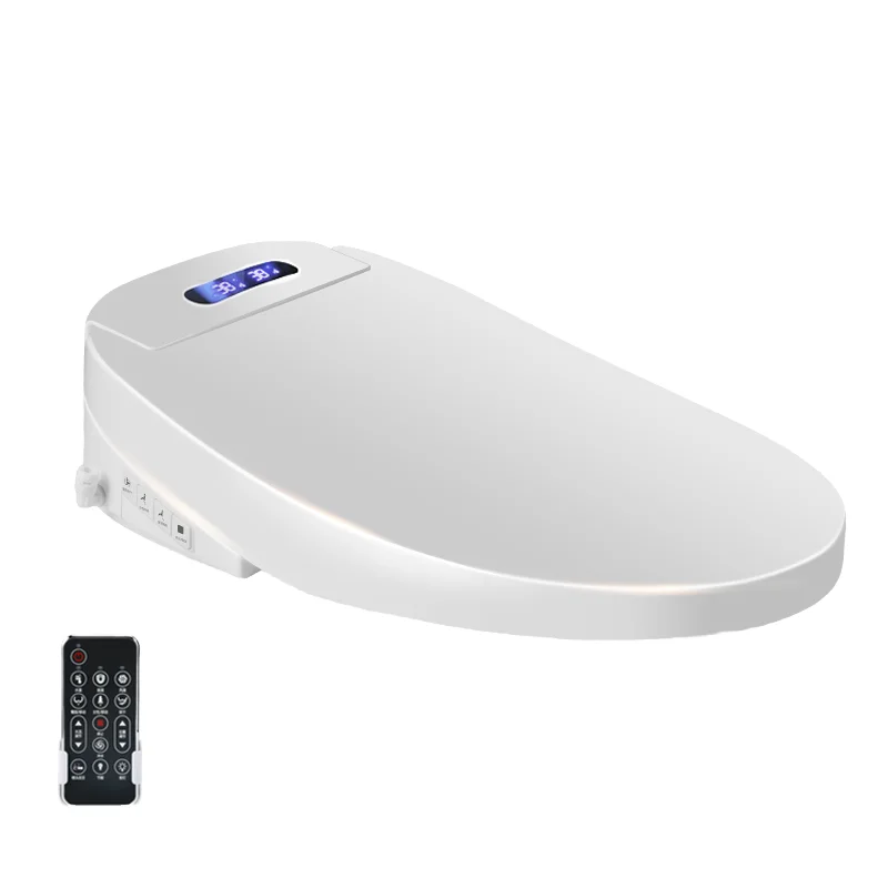 High-Grade Smart Intelligent Toilet Seat Home Design with Durable Plastic Material Elongated Shape