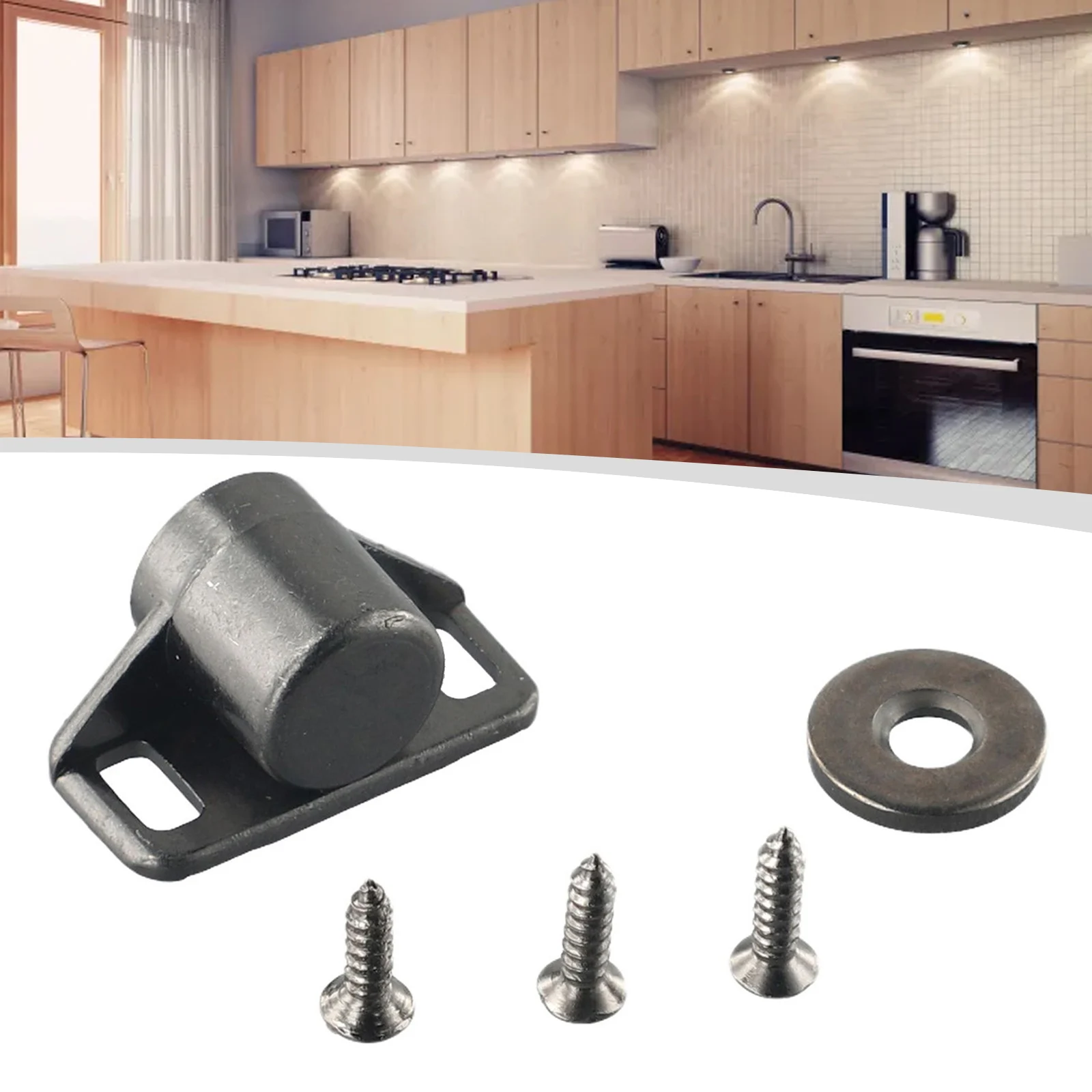 Zinc Alloy Cabinet Catches com Parafusos, Sucção Magnética, Rolha Móveis, Trava Trava, Porta e Guarda-Roupa, 1PC, 3PCs