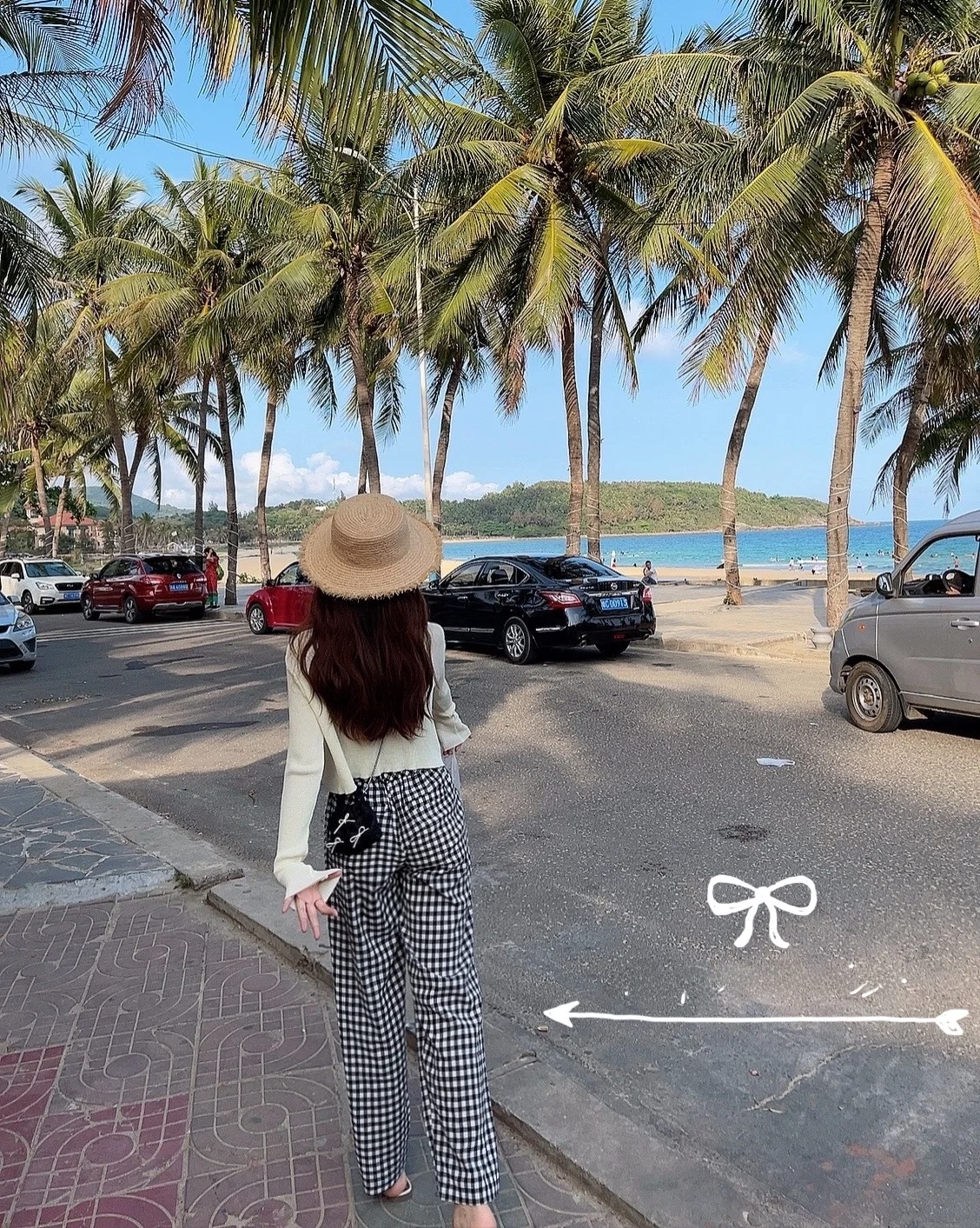 

High Waist Wide Leg Sports Pants Women's Bla White Plaid Slimming Long Casual Trousers Faionable Versatile Autumn Collection